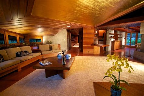 Maynard Buehler House (Interior) by Frank Lloyd Wright, Usonian Style, Orinda, CA, 1949 # ...