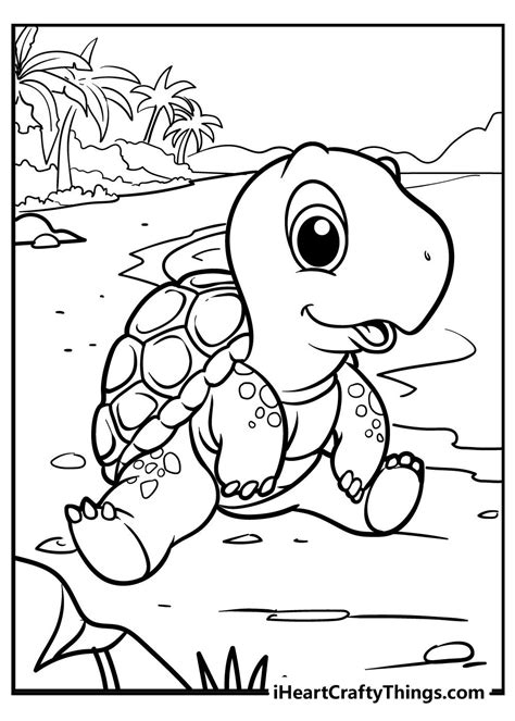 Turtle coloring pages – Artofit