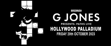 G Jones Tickets | 20th October | Hollywood Palladium | Hollywood Palladium