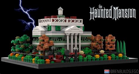 I designed a tiny LEGO build of Disneyland's Haunted Mansion ...