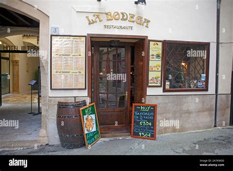 La Bodega, typical restaurant and bar in the old town of Palma, Palma de Mallorca, Mallorca ...