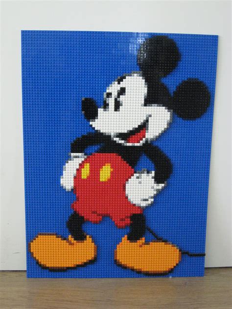 #LEGO Mickey Mouse mosaic. Lego Mickey Mouse, Mickey Mouse And Friends ...