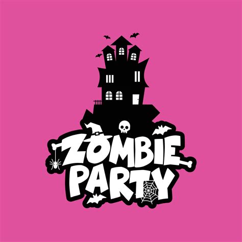 Zombie Party typography design vector 13304510 Vector Art at Vecteezy