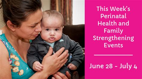 Upcoming Events for the Week of June 28th - The Stronger Families Blog