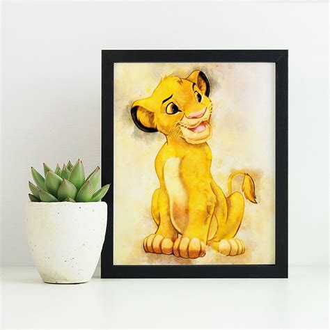 Lion King Print Lion King Poster Simba Decor Kids Room Decor - Etsy