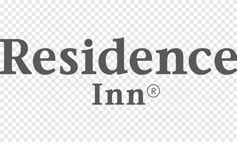 Logo residence inn by marriott brand diseño de producto negro, recepción del hotel, ángulo ...