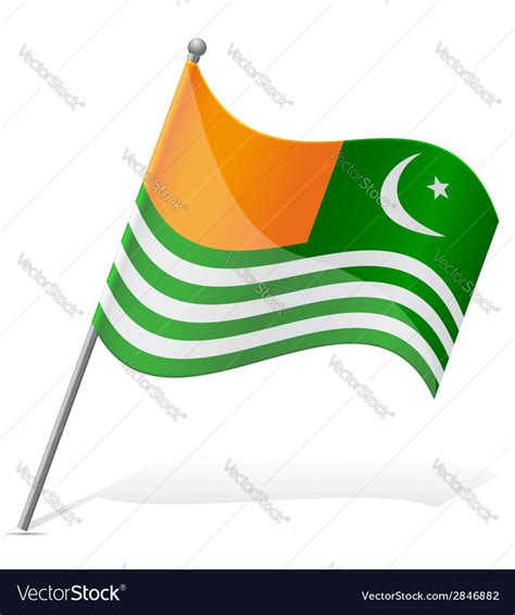 Flag of Azad Kashmir Royalty Free Vector Image