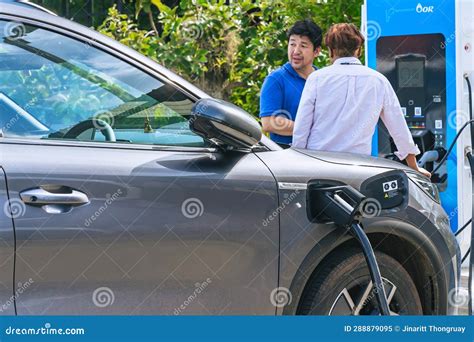 KANCHANABURI-THAILAND,AUGUST 19 ,2023 : Charging BYD EV Vehicle with ...