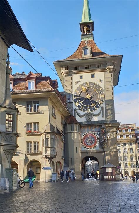 Bern Clock Tower stock photo. Image of distric, clock - 8346100