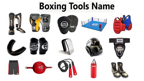 Boxing equipment name list. Boxing tools Names. List of Boxing ...