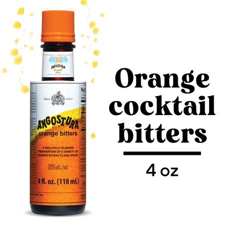 ANGOSTURA Orange Bitters, Cocktail Bitters for Professional and Home Mixologists, Kosher ...