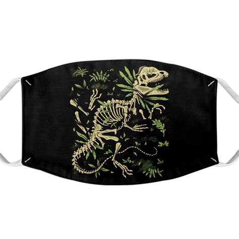 Dilophosaurus Fossils - Face Mask | Once Upon a Tee