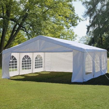 Quictent 20'X20' Party Tent Heavy Duty Wedding Tent Outdoor Gazebo Event Shelter Canopy with 3 ...