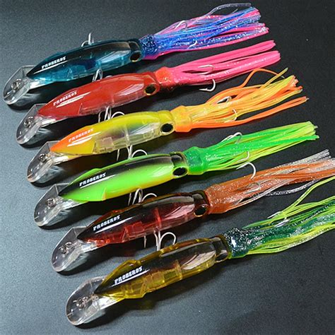 14cm/40g Squid Lure Hard Fishing Lures Squid Bait With Palpus-in Fishing Lures from Sports ...