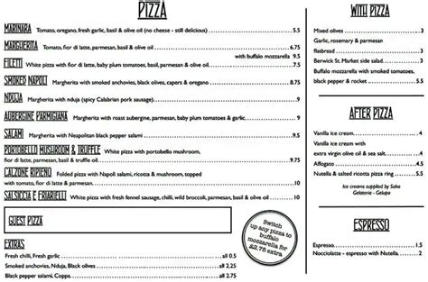 Pizza Pilgrims Menu, Menu for Pizza Pilgrims, Soho, London - Zomato UK