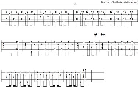 Guitar Chords For Blackbird