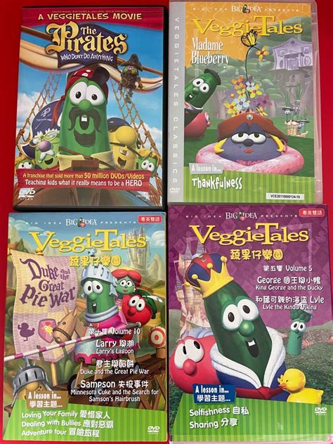 VeggieTales DVDs, Hobbies & Toys, Music & Media, CDs & DVDs on Carousell