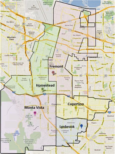 Fremont Union High School District Map - Friends Fall 2024