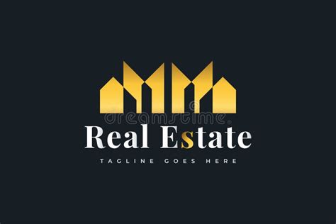 Luxury Gold Real Estate Logo Design Template Stock Illustration ...