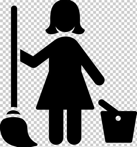 Cleaner Maid Service Cleaning Computer Icons Housekeeping PNG, Clipart, Black, Black And White ...