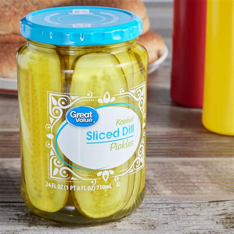 (3 Pack) Great Value Kosher Sliced Dill Pickles, 24 oz - Walmart.com ...