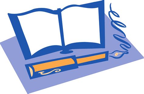 Clipart - Book and Pen