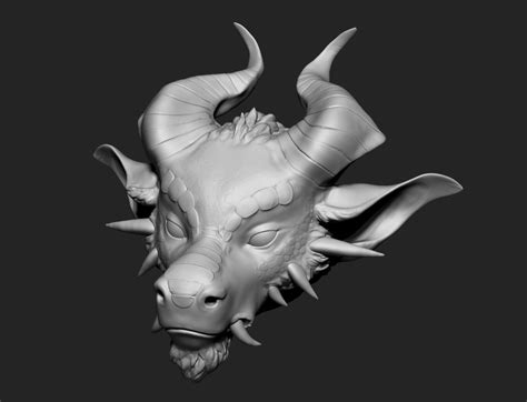 ArtStation - Goat Dragon WIP