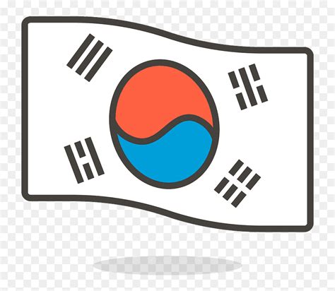 South Korea Flag Emoji Clipart - South Korea Flag, HD Png Download - vhv