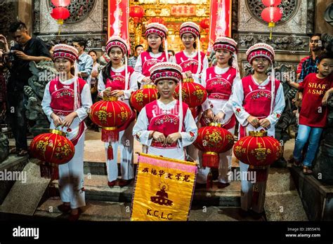 Celebration of the Chinese new year, Yangon, Myanmar, Asia Stock Photo - Alamy