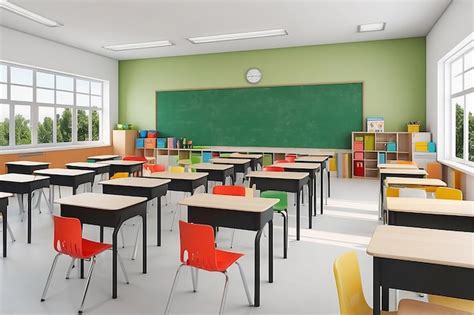 Premium Photo | Modern school classroom