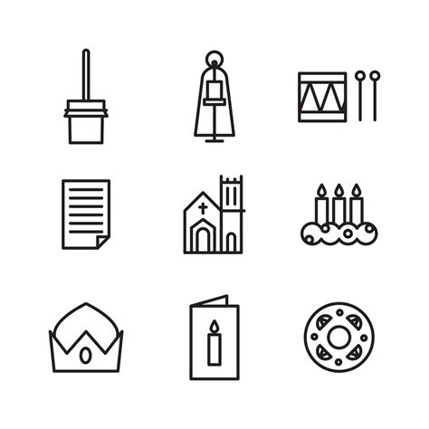 Christian Christmas Icons 13976159 Vector Art at Vecteezy