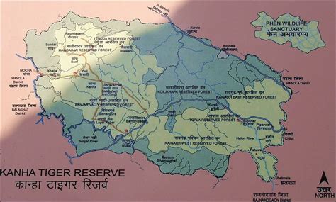 Travel the World: Kanha Tiger Reserve Map