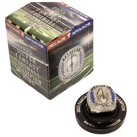 2023 Fantasy Football Champion Ring - Silver Finish