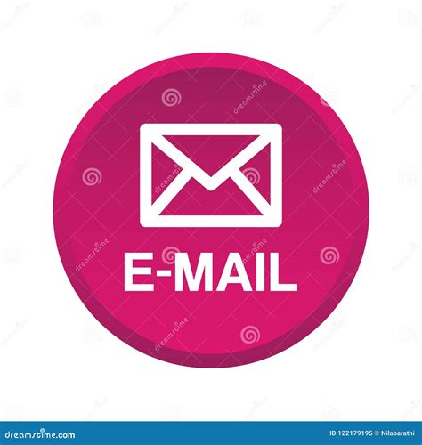 Email icon button stock illustration. Illustration of login - 122179195