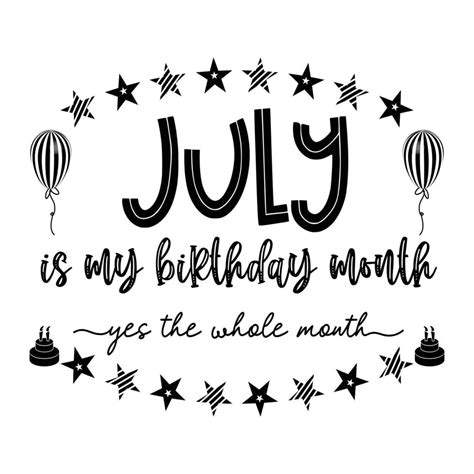 July is my birthday month yes the whole month . July Birthday. Birthday ...