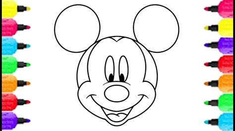 Mickey Mouse Face Drawing at GetDrawings | Free download