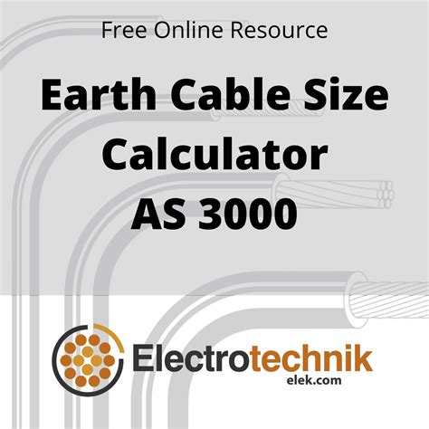 Earth Cable Size Calculation Software | Electrotechnik