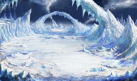 Fantasy ice landscape Drawing by Maxim Boldyrev | Pixels