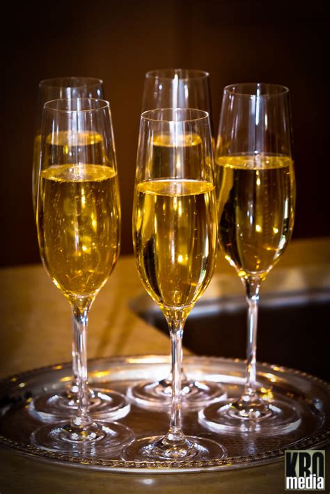 Champagne Flutes on a Silver Tray | Toasting the bride and g… | Flickr