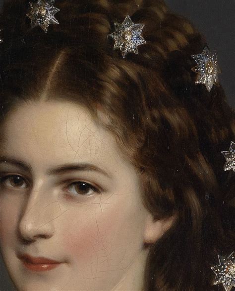 marie-duplessis: Empress Elizabeth of Austria (detail) by Franz Xaver Winterhalter 1860 | Beauty ...