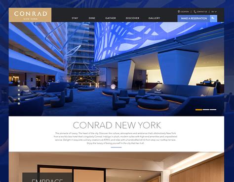 Conrad New York Hotel Redesign on Behance