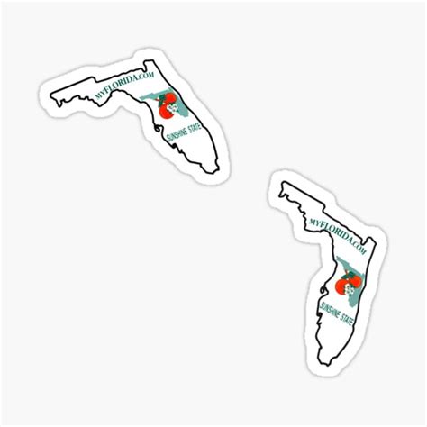 "Florida State Outline License Plate Pattern - Available on Stickers ...