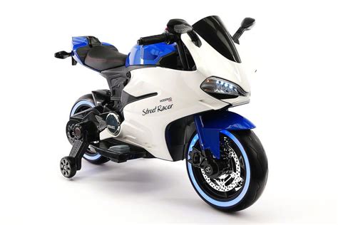 Street Racer 12V Electric Kids Ride-On Motorcycle | Blue – CarZ4KidS