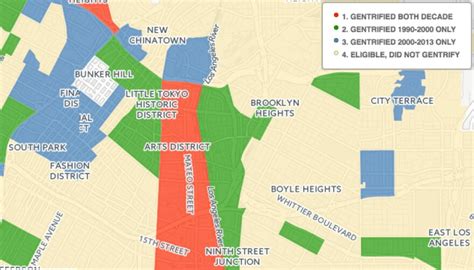 A gentrification map shows the flipside of Metro expansion | LAist ...