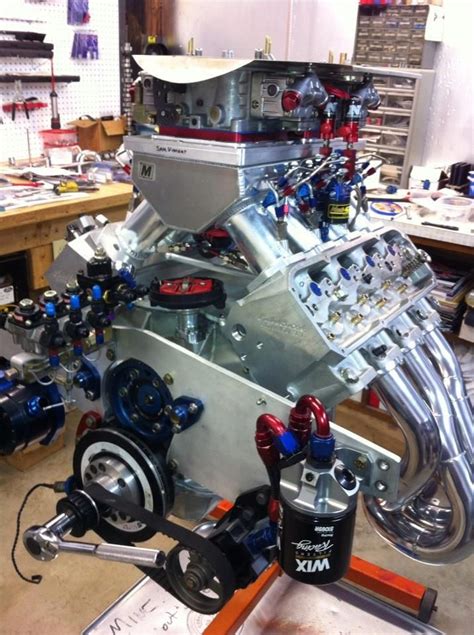 Sam Vincent’s nitrous guzzling, 461 cubic inch small block Ford getting ready to go back in his ...