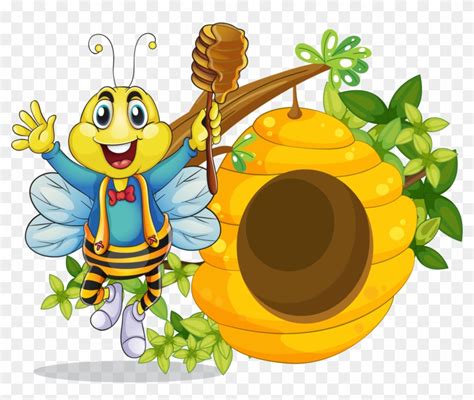 Beehive Cartoon Clip Art - Bee Cartoon Png, Transparent Png - 1773x1414(#89682) - PngFind