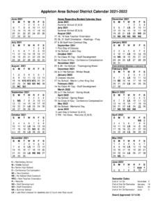 Appleton Area School District Calendar 2021-2022 / appleton-area-school ...