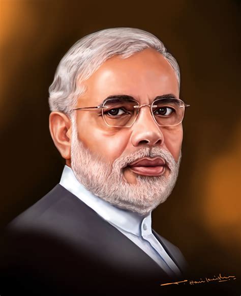 My Art Work... Narendra Modiji Digital Painting... | Portrait art ...