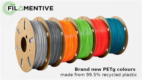 New PETg Filament Colours - 99.5% Recycled