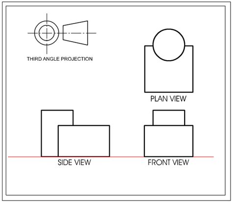 Third Angle Orthographic Projection - Further Explanation ...